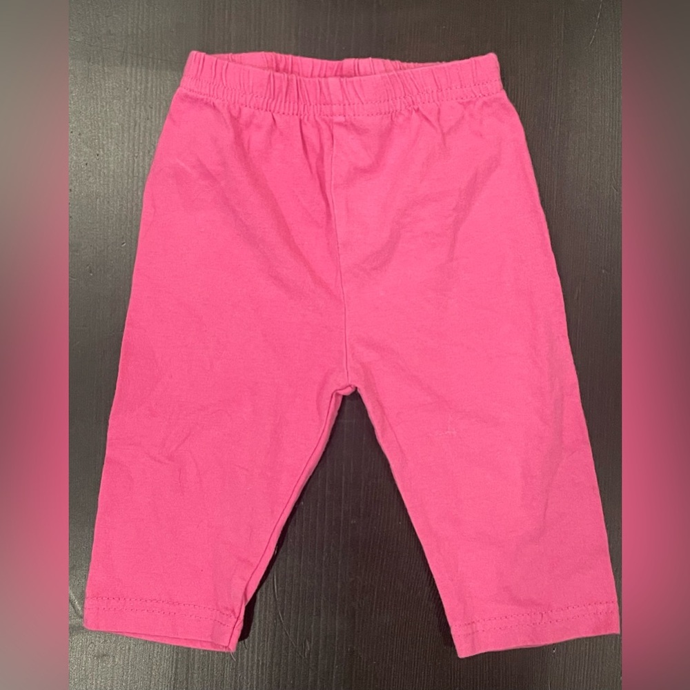Bon Bebe 100% Cotton Elastic Pink Pants *Excellent Cond* Size 0-6 mo